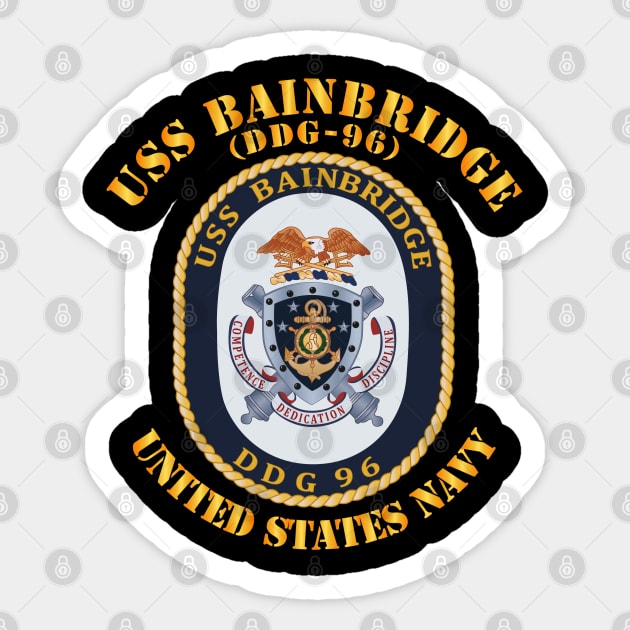 USS Bainbridge (DDG-96) Sticker by twix123844